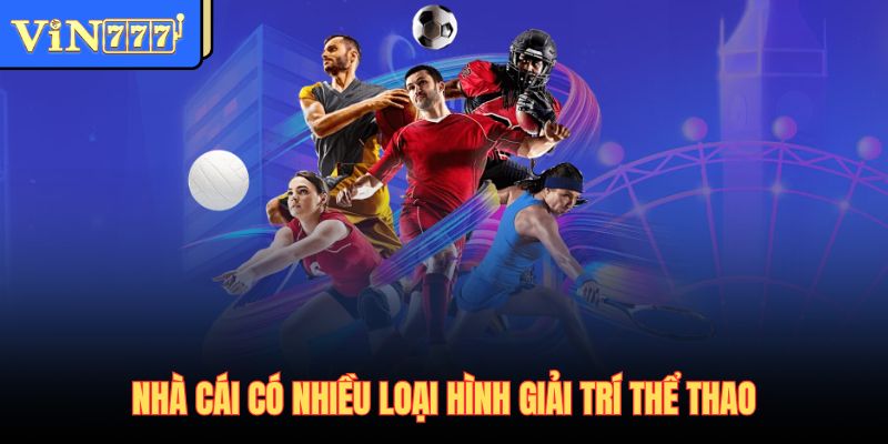 Nhà cái có nhiều loại hình giải trí thể thao